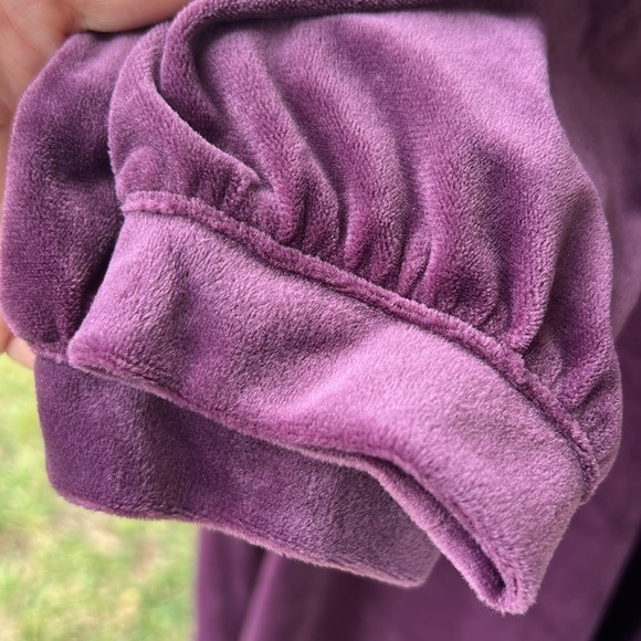 J. Jill Crushed Velvet Long Sleeve Shift Dress Tunic Huckleberry Purple Size XS - Picture 6 of 7